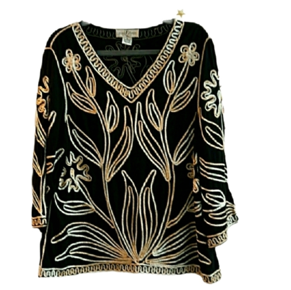 Once Again, Sweater Top, size 1X